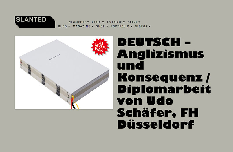 Interview auf slanted.de